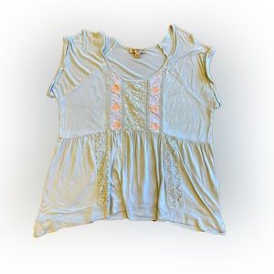 Wonderful Vintage America Lace top EUC